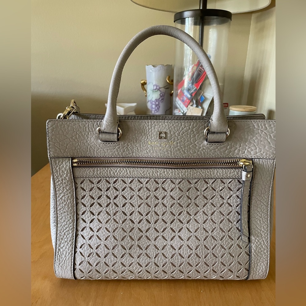 COPY - Kate Spade Purse - has three interior pockets and one has a full zipper